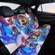 thumbnail image 4 of Elf Buddy Canta-theme Car Rear Seat Covers Back Elastic Flexible Car Seat Covers Decorative Fits Most Cars 120x59x76cm, 4 of 6