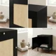 thumbnail image 4 of Velador Con Puerta Diseño Tejido Norte Americano 48*40*57cm Mate Negro, 4 of 8