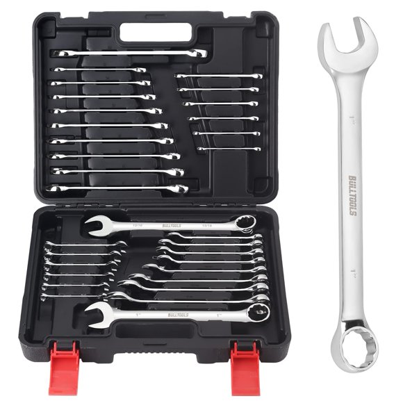 Juego de llaves combinadas BULLTOOLS 32 piezas SAE y métricas