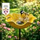 thumbnail image 1 of Estacas jardín flor metal hechas mano 5 uds estación riego abejas diseño floral jardín, 1 of 7
