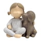 thumbnail image 1 of Estatua De Niña Y Perro, Escultura De Resina Coleccionable Para Sala De Estar, Mesa Y Oficina, 1 of 3