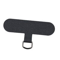 Bothyi - Parche De Cordón De Teléfono Universal Con Anillo De Metal Para Funda De Teléfono Móvil Negro