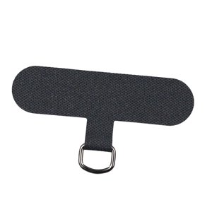 Bothyi - Parche De Cordón De Teléfono Universal Con Anillo De Metal Para Funda De Teléfono Móvil Negro