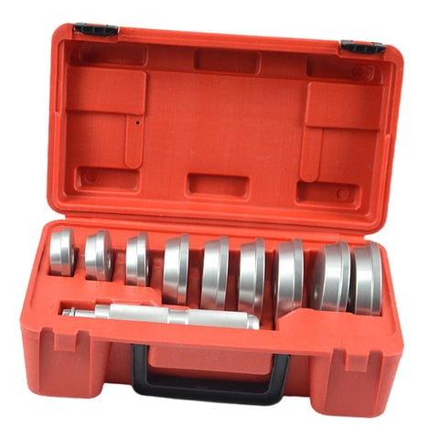 Magideal - De 10 Juego De Prensa De Rodamientos, Pista De Rodamientos Y Extractor De Sellos Con Estuche De Transporte 9 Juego De Extractor De Sellos Con Collar D
