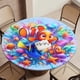 thumbnail image 5 of Buscando A Nemo theme Fitted Round Tablecloths Elastic Edged Table Covers Waterproof Table Cloth For Kitchen Holiday Party Tables Decor 120cm, 5 of 6