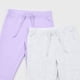 thumbnail image 3 of Pantalón De Buzo Bebé Niña Bipack Gris Melange Corona, 3 of 5