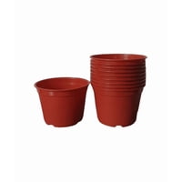 Genérico - Pack De 10 Maceteros Redondos 16Cm Terracota