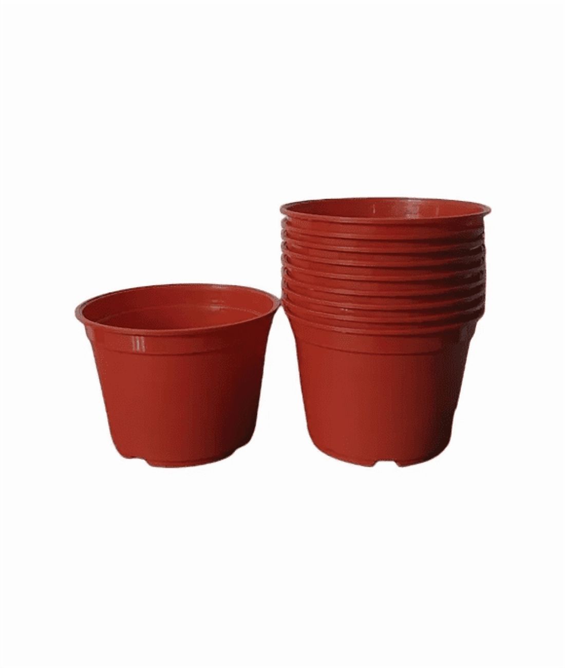 Genérico - Pack De 10 Maceteros Redondos 16Cm Terracota