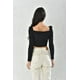 thumbnail image 3 of Polera Mujer Manga Larga Crop Negra Ajustable Talla S, 3 of 3