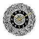 thumbnail image 1 of Reloj De Pared De Caligrafía Islámica Redonda De 12 Pulgadas Musulmán Eid Negro, 1 of 3