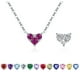 thumbnail image 1 of Collar Corazón Doble Faz Plata 925 Con Circonia Y Caja De Regalo, 1 of 3