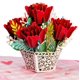 thumbnail image 1 of Tarjeta de felicitación con forma de amor en 3D con bonitas rosas desplegables para el Día de la Mad, 1 of 6