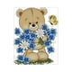 thumbnail image 5 of Preimpreso Flores De Oso Kit De Punto De Cruz Mano Aguja Artesanías 22 X 26 Cm 11ct, 5 of 5