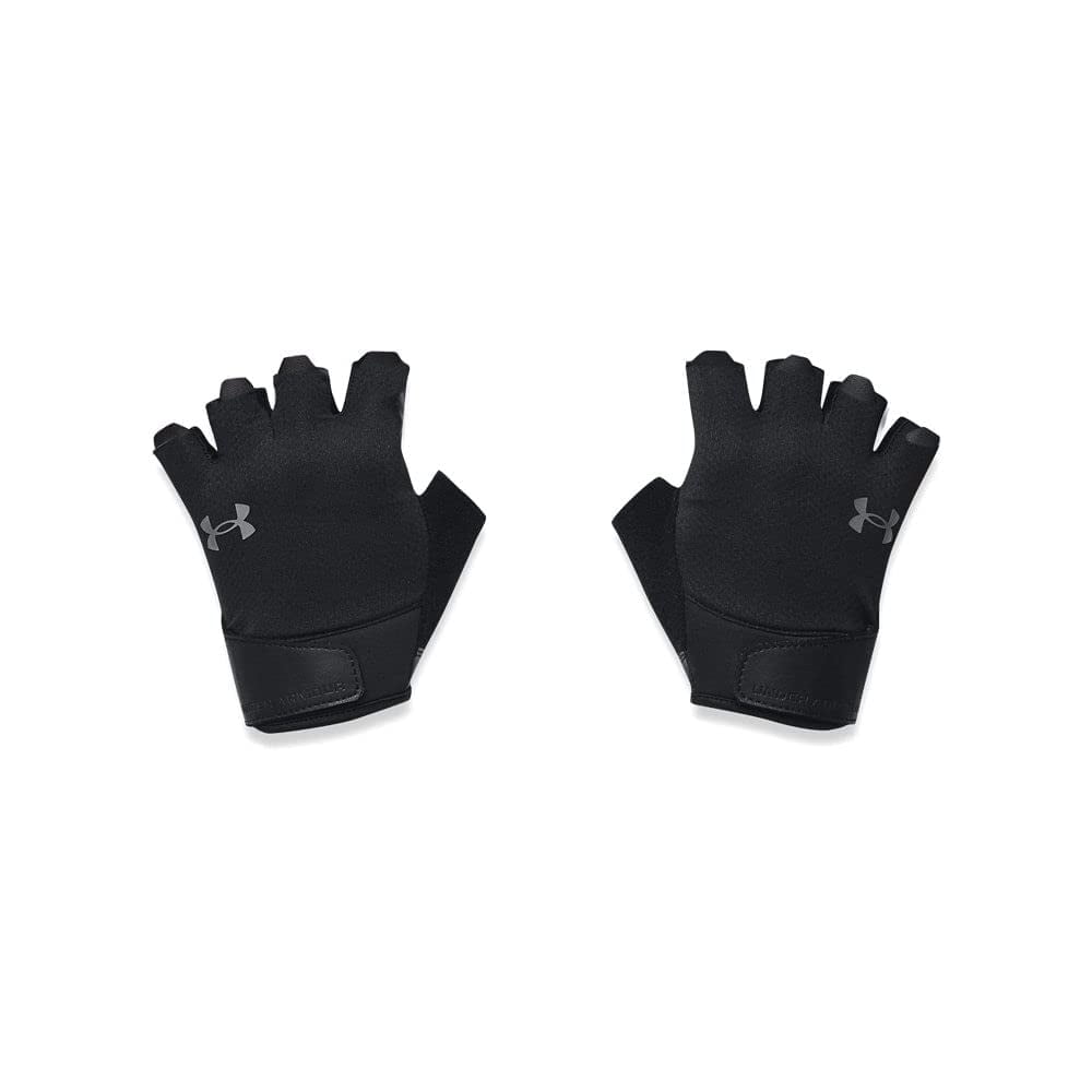 Guantes De Entrenamiento Con Medio Dedo Under Armour Para Hombre, Color Negro, Talla L