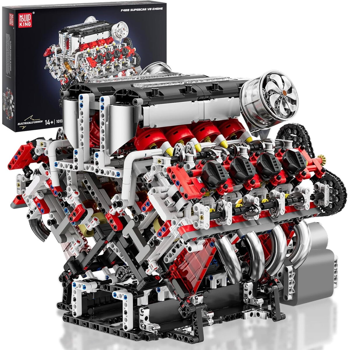 Set Construcción Motor V8 Mould King 2718 Piezas Motor