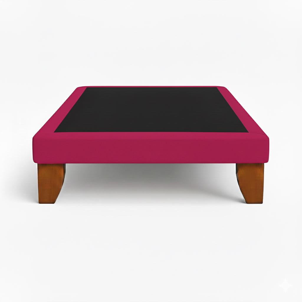 Vitelio - Base De Cama 1 Plaza Color Fucsia