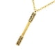 thumbnail image 1 of Vendimia hombres étnicos de acero inoxidable mono rey bar colgante collar de oro, 1 of 3