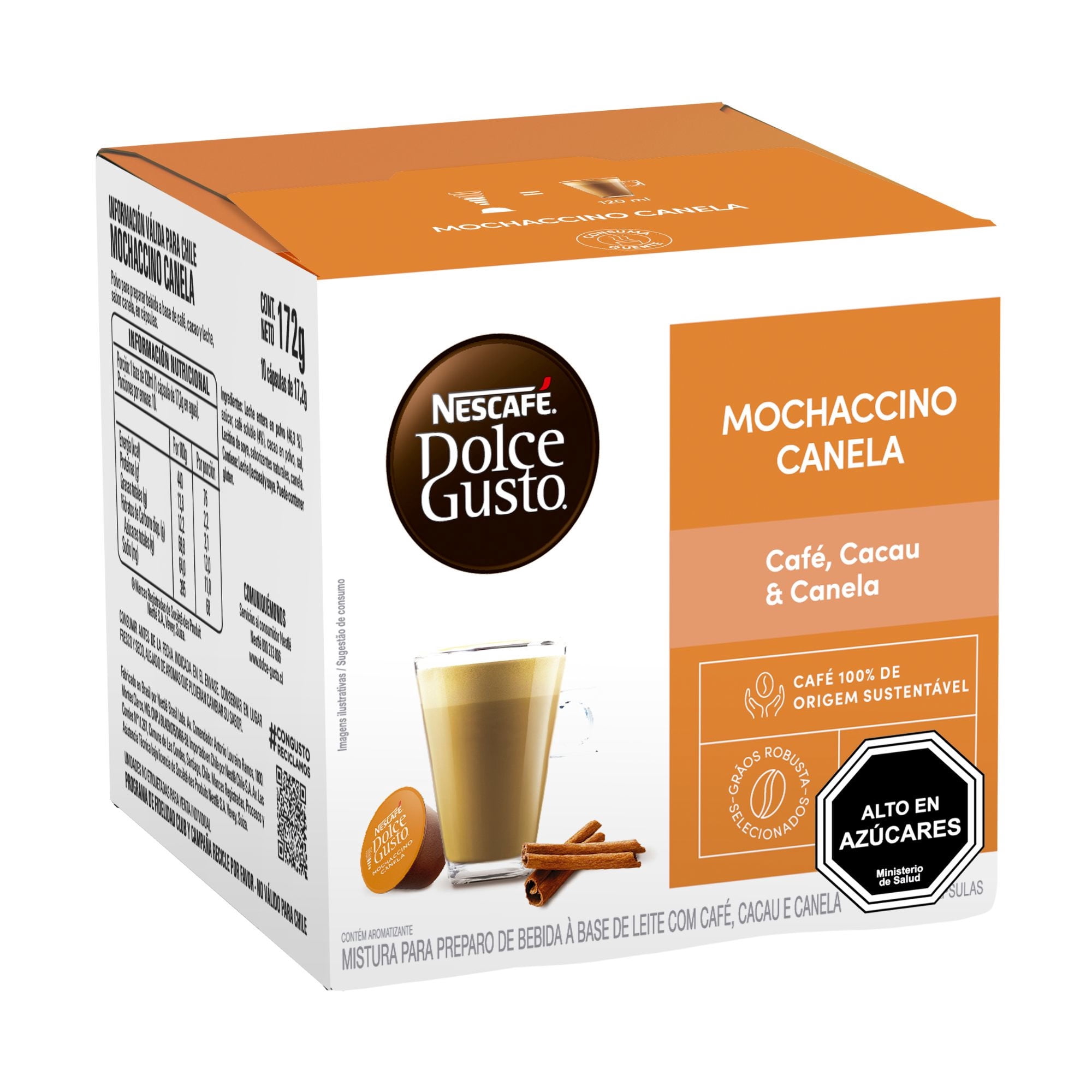 Nescafé Dolce Gusto - Café En Cápsulas Mochaccino Canela 5 Tazas
