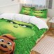 thumbnail image 3 of Grinch and dog Set with 2 Pillowcases for All Seasons,Bedding Set 3pcs Bedroom Decor Bed Sheets, 3 of 3