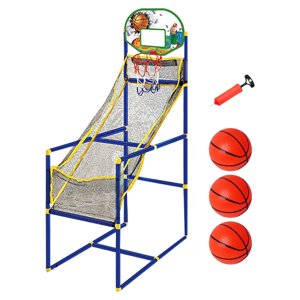 Magideal - Aro De Baloncesto Para Niños, Juego Arcade, Juego Deportivo, Configuración Interior Y Exterior, Alturas Ajustables Para Niños, Regalo Para Niños, Pati Máquina Y 3 Bolas