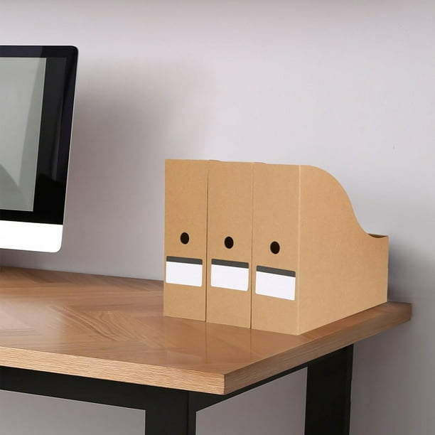 Organizador Escritorio Cartón Organizador De Archivos Plegable - 5 Soportes Multicolor Para Revistas Y Documentos A4 Soportes Revistas