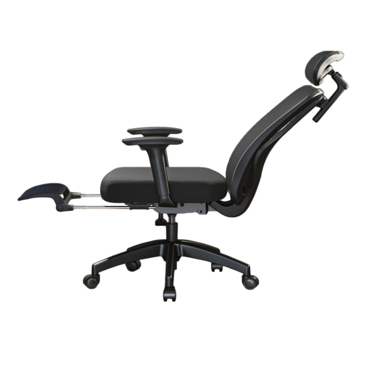 Silla De Escritorio Premium Con Apoya Pies Negra By Lubabycas