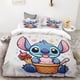 thumbnail image 5 of Duvet Cover Cute Stitch Children's Adult Bedding Set One Duvet Cover Two Pillowcases Single Double Bed Size No Padding Inside, 5 of 5