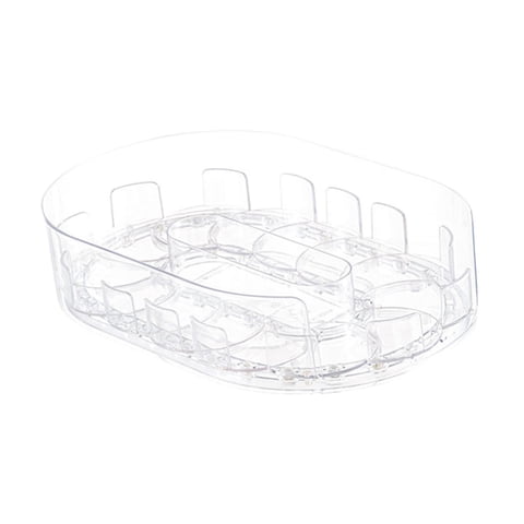 Bothyi - Organizador Rectangular Para Refrigerador, Soporte Giratorio Para Condimentos, Para Armario Y Mesa, Transparente