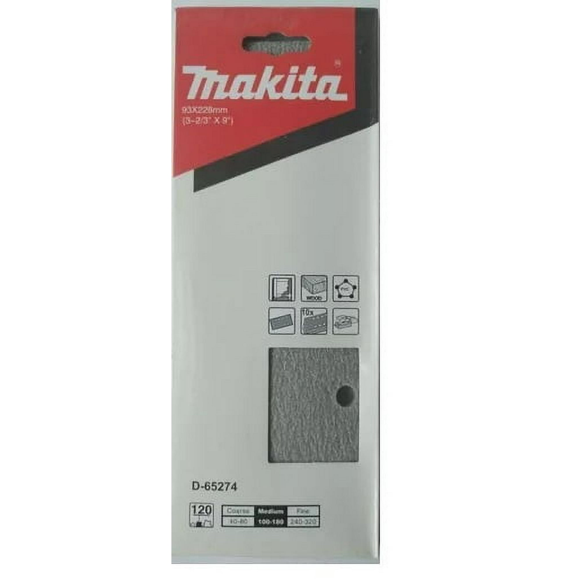 Lija Multiuso 93x228mm Grano 120 Makita D-65274