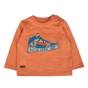 Polera Bebé Niño Naranjo Pillin