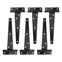 Bothyi - Bisagra De Correa En T Bisagra Triangular Negra A Prueba De Herrumbre Bisagra En T Para Gabinete De Puerta De Granero 6 Pulgadas