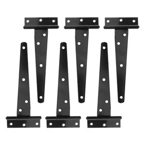 Bothyi - Bisagra De Correa En T Bisagra Triangular Negra A Prueba De Herrumbre Bisagra En T Para Gabinete De Puerta De Granero 6 Pulgadas