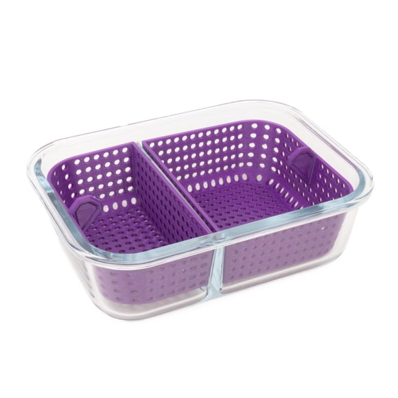 Estación de Limpieza 420 Trinkets Dual Dunk Iso Soak Grande Morado