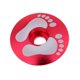 thumbnail image 1 of Bicicleta De Aleación De Aluminio Threadless Stem Headset Top Cap Cover Red Foot, 1 of 5