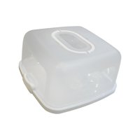 Bothyi - Portatartas Con Tapa Y Asa Contenedor De Transporte Para Magdalenas Y Tartas, Color Blanco