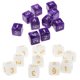 thumbnail image 1 of 20 Dados De Seis Caras D6 Para Jugar D d Rpg Party Game Blanco Y Morado, 1 of 3