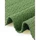 thumbnail image 5 of Agnes Orinda Camisetas de Mujer Tallas Grandes con Abertura Lateral Textura Cuello Redondo Manga Corta Blusa Casual Túnica 4X Verde Oscuro, 5 of 6