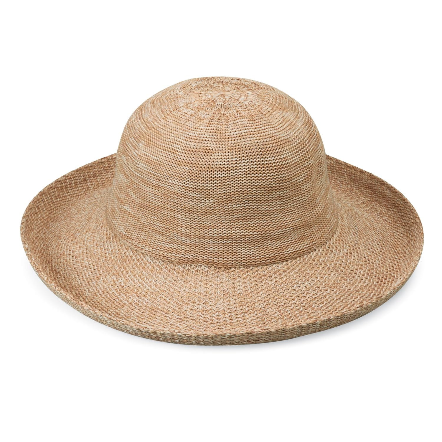 Wallaroo Hat Company - Sombrero Para El Sol Wallaroo Victoria Para Mujer, Plegable, Ala Ancha, Color Camel