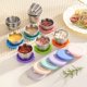 thumbnail image 3 of suxuMhao Vasos para Condimentos con Tapas, 6 Piezas Plateado y Morado Claro 1.35 oz/40ML Vasos Pequeños para Salsa, Vasos Reutilizables para Salsas y Aderezos de Ensalada, Recipientes para, 3 of 3
