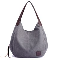 Xusx111 - Mujeres Bolso De Hombro De Bolsillo Múltiple Moda Bolso De Lienzo, Bolso De Hombro De Las Mujeres Tote Vintage Bolso De Manija Superior