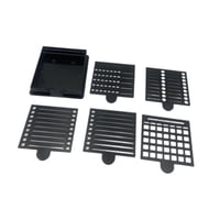 Magideal - Portanotas Adhesivas Con 5 Plantillas, Dispensador De Notas Adhesivas, Material De Papelería Fácil De Usar Para Un Organizador De Escritorio Versátil