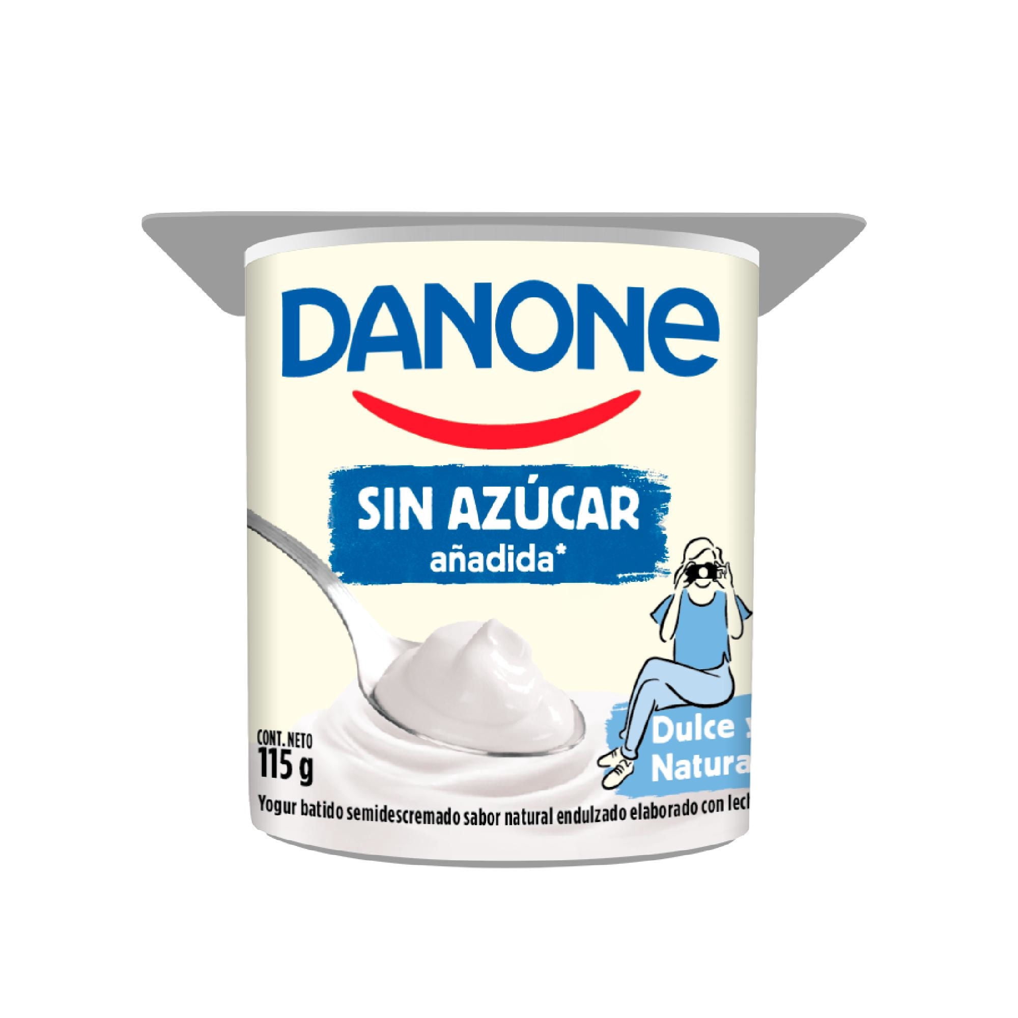 Yogurt Sin Azúcar Añadida Natural 115 g Danone