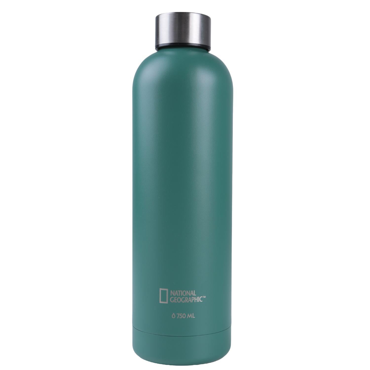 National Geographic - Botella Metálica Térmica Boca Angosta 750ml Verde