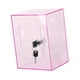 thumbnail image 1 of Caja De Ahorro De Dinero Acrílica Con Cierre, Tarro De Ahorro Transparente Para Dormitorio De Niños Y Adolescentes, Color Rosa, 1 of 5