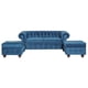 thumbnail image 2 of Juego De Living Manchester 5 Cuerpos Felpa Azul, 2 of 12