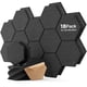 thumbnail image 1 of Paneles Acústicos Hexagon Paquete De 18 30 X 25 X 1 Cm Color Negro, 1 of 8