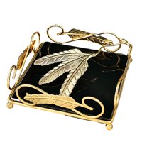 Bothyi - Bandeja De Metal Para Servir, Rectángulo Decorativo Para Boda, Fiesta De Cumpleaños, Hogar