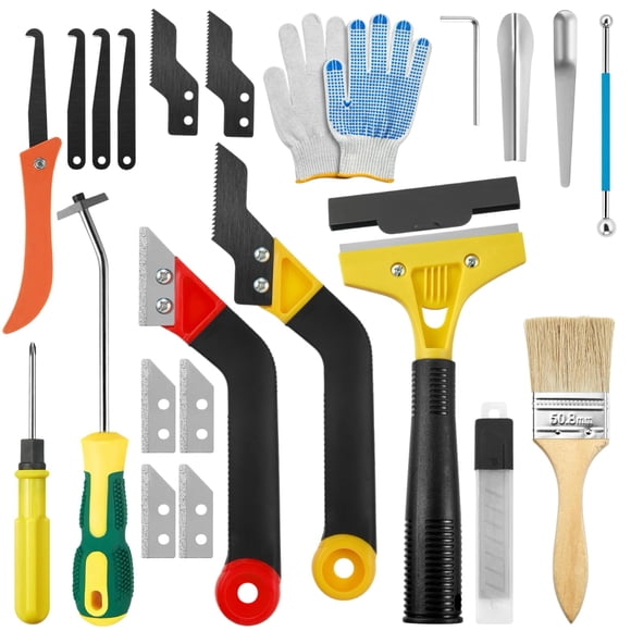 Kit de herramientas para retirar boquilla Yibrvoik de 33 piezas para azulejos y silicón