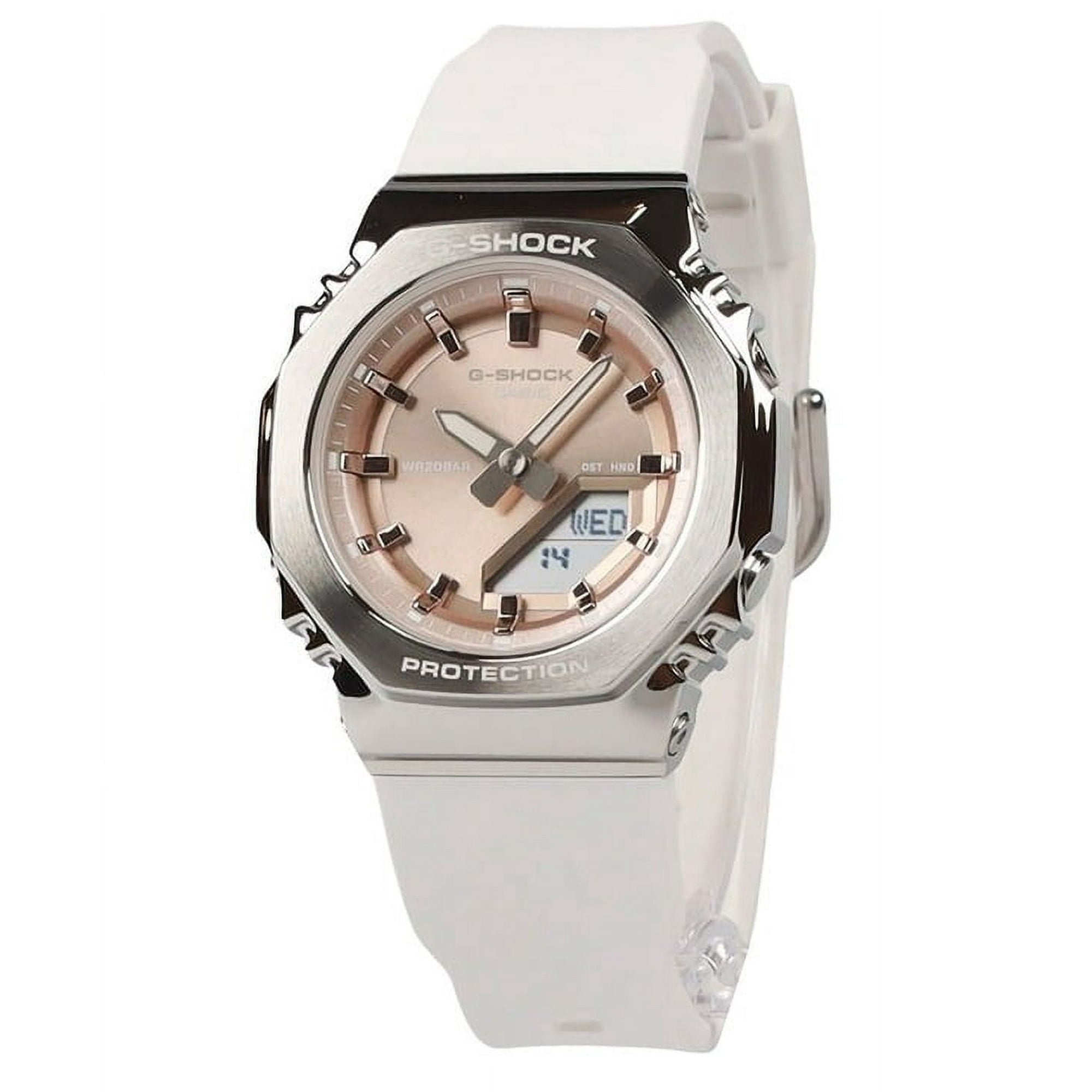 Casio - Reloj Análogo Digital Para Mujer G-shock Correa De Resina Biobasada Dial Dorado Quartz Gm-s2110-7a9 200m