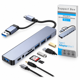 thumbnail image 1 of Adaptador Hub Usb C 8 En 1 Tipo C A Usb 3.0 Hdmi Sd Audio, 1 of 7